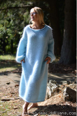 Mint fine mohair sweaterdress in One size