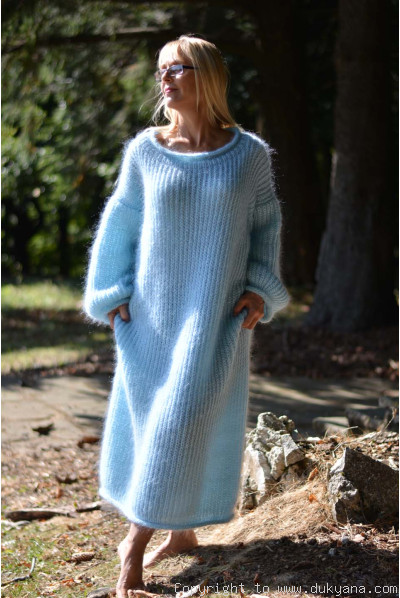 Mint fine mohair sweaterdress in One size
