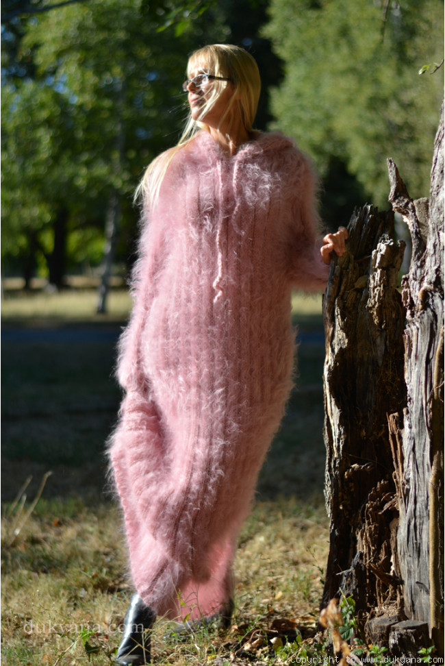 Light Pink Knitted Jumper Dress, Glamorous