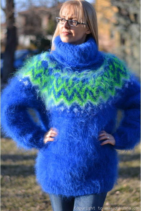 Icelandic Christmas Mohair Sweater T414 – Tiffy mohair