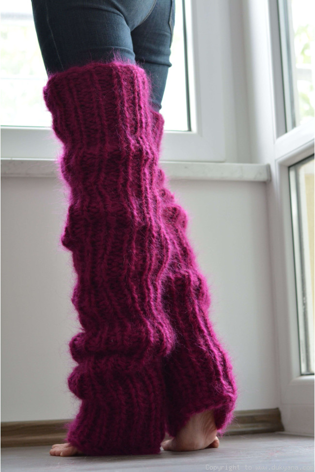 Chunky and thick huge mohair legwarmers/L39