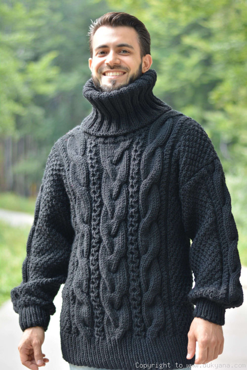 Hand Knit Merino Cardigan Sweater