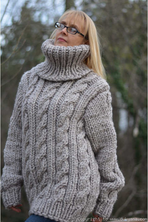 wool sweater with hood