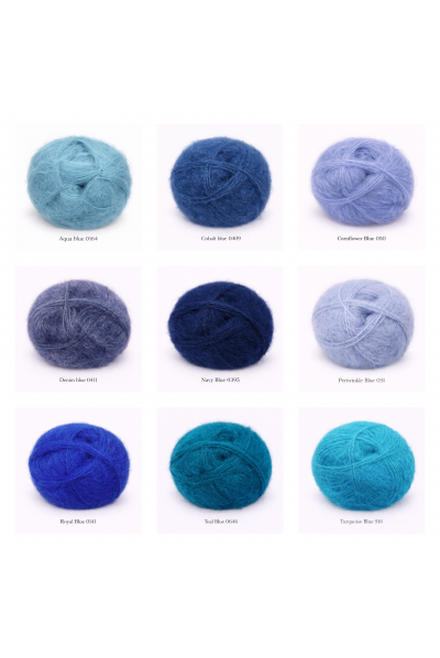 Customizable airy mohair sweater with huge cowlneck collar 