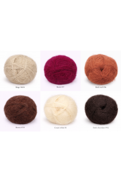 Fuzzy and thick chunky mohair mittens in steel gray