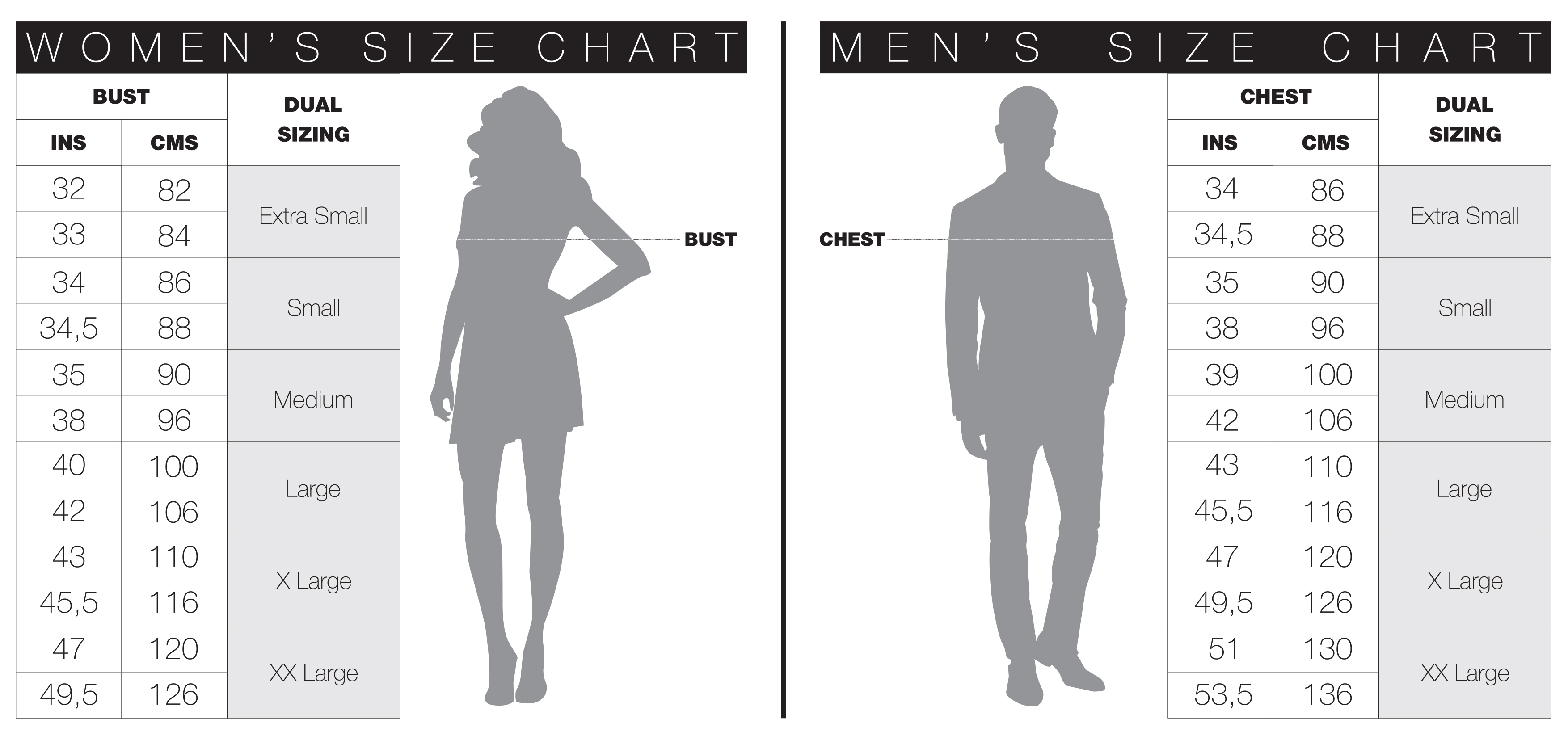 Scarf Size Chart